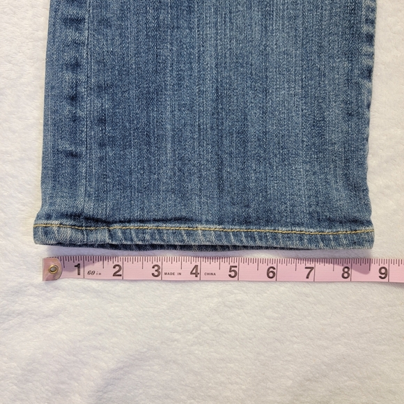 Seven 7 Boot Cut Denim Jeans Mid Rise Logo Pockets Size 8 - Picture 14 of 14